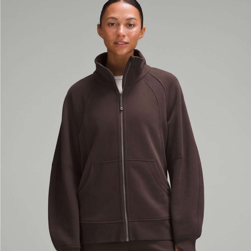 Lululemon Scuba Oversized Full Zip, Espresso, Size M/L